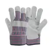 Guantes de soldadura eléctrica de piel de vaca guantes de trabajo suaves de protección laboral guantes de soldador suaves resistentes al desgaste piel de palma completa de goma amarilla