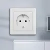 Tipo 86 Modelo de Exportação Painel de Tomada de Interruptor de Parede com Estrutura de Aço Single Gang 1 Via Controle Único Fabricante Tipo Embutido