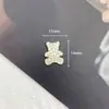Accesorios de Aleación de Oso Retro Estilo Pequeño Fragante de Temperamento Joyería de Personalidad con Diamante y Perla Material de Hebilla Decorativa Flor de Zapato DIY