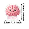 Nuevo Set de 50 Pegatinas de Órganos Humanos Lindos de Dibujos Animados para la Iluminación Cognitiva Infantil, Pegatinas Decorativas Educativas y Divertidas Impermeables