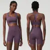 Conjunto de Ropa de Yoga de Onda Pequeña de Verano Transfronterizo para Mujer, Talla Grande Lycra Secado Rápido Ropa Deportiva para Correr y Fitness Conjunto de Dos Piezas