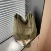 Bolsa de Lona para Mujer 2026 Verano Nuevo Estilo Simple Casual Gran Capacidad Bolso de Hombro Bolsa de Trabajo Clase Bolso Cruzado de Moda