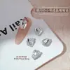 Estilo Similar al Libro Rojo Agua Hervida Apilada Diamante Brillante Caramelo de Roca Cuadrado Gordo Almohada Uña Postiza Acabada con Forma Diamante Bola Joyería