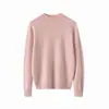 Suéter de punto liso para mujer, cuello alto, color liso, holgado, casual, otoño e invierno, nuevo, 100% cachemir