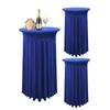 Mantel Elástico Falda de Cóctel Cubre Mesa Transfronterizo Banquete Bar Cubre Barra Redondo Cubre Mesa Elástico Venta al por Mayor
