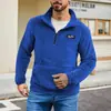 Popular Sudadera Suelta de Otoño e Invierno para Hombre de Amazon Talla Europea Manga Larga Cuello Alto Media Cremallera Ropa para Hombre