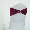 Correas de Hebilla de Diamante Gratis de Amazon Transfronterizas Funda Elástica para Silla de Hotel Boda Anillo de Correa de una Sola Capa Mariposa