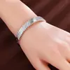 Suministro Exclusivo Transfronterizo de Pulseras Populares con Patrón Diagonal Texturizado Minimalista, Modernas y Versátiles, Pulseras de Cobre Puro Estilo Fresco, Venta Directa del Fabricante