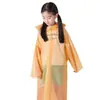Impermeable Desechable para Niños, Impermeable, Portátil, Dibujos Animados Multicolor, Poncho de Lluvia de una Pieza Largo Engrosado Estilo Tarjeta para Estudiantes de Primaria
