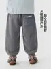 Pantalones para niño estilo europeo derecho, colección de invierno, pantalones de algodón con forro polar, ropa nueva para niños, pantalones de invierno gruesos para niños