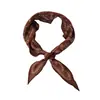 Pañuelo de seda con estampado de anacardos 2026 nuevo pañuelo con forma de diamante, pañuelo versátil para combinar con camisas, bufanda para el cuello, diadema y accesorio versátil