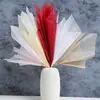 Papel de Envoltura Flor de Algodón de Leche Papel de Algodón para Envoltura de Ramo Pequeño Revestimiento Impermeable Desmontable Set de Material Floral Blanco