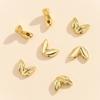 Banhado a Cobre Cor Ouro 14K Preservação de Cor Feito à Mão DIY Acessórios Colar Pulseira Contas Orelha de Trigo Furo Duplo Ouro Verdadeiro 18K