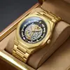 Kasrluo Nuevo Reloj de Cuarzo Luminoso para Hombre, Moda de Negocios, Mecánico de Imitación, Esqueleto, Resistente al Agua, Artículo de Venta Caliente Transfronteriza
