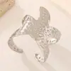 Moda ins europeia e americana pulseira hidráulica aberta de aço inoxidável pulseira quente de estrela-do-mar exagerada para mulheres tudo-em-um