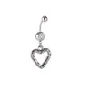 Anillo para Ombligo de Acero Inoxidable con Colgante de Flor de Personalidad Retro Europea Joyería para Piercing de Cruz