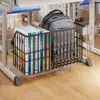 Cesta colgante de almacenamiento lateral para escritorio de estudiante, estante para libros y bolsas debajo del escritorio en el aula, estantería organizadora de almacenamiento lateral para el campus
