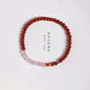 Estilo Maré Nacional Pulseira de Areia Dourada Roxa de Boa Sorte Cristal de Morango Cristal em Pó Senso Avançado Design DIY Feito à Mão Pulseira Feminina