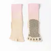 Calcetines de Yoga de Cinco Dedos para Mujer, Calcetines Profesionales Antideslizantes para Pilates y Deportes de Interior, Calcetines Silenciosos para Fitness con Dedos Separados