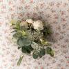 Ramo de hojas de dinero color rosa té Wenni decoración del hogar flor ramo de boda flor artificial decoración de pared rosa CF01041