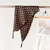 Bufanda de Seda Artificial Estampada de Doble Capa con Patrón de Calesa Estilo Europeo y Americano con Cinturón para Atar, Chal Protector Solar, Bufanda para el Cuello, Bufanda de Seda para Mujer, Pañuelo para la Cabeza, Bufanda