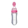Mamadeira para papinha de arroz com colherador mamadeira de silicone para espremer papinha de arroz mamadeira de papinha para treinamento de alimentação complementar
