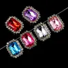 Rectangular acrílico diamante diamante accesorios accesorios para el cabello funda para teléfono móvil agujero zapatos accesorios de resina accesorios diy