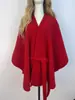 Rouyun 2025 Outono e Inverno Novo Xale de Cor Pura Imitação de Caxemira Vermelho Estilo Ano Novo com Tiras, Confortável e Versátil Atacado