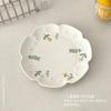 Plato de Postre Dim Sum Sentido Avanzado Té de la Tarde Francés Plato para Desayuno Casero Plato de Fruta de Cerámica Ins Lindo Plato para Pastel