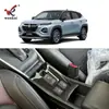 Adecuado para Suzuki 25 FRONX alfombrilla modificada para freno de mano, decoración interior especial, parche de marco brillante de acero inoxidable