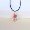 Collar directo de fábrica Jingdezhen flor seca mariposa estrellada flor de encaje gota de agua collar hecho a mano espécimen natural flor