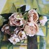 Direto da fábrica Yiwu atacado de flores artificiais mini peônia europeia decoração de casa flor artificial caixa de doces flores