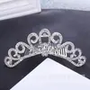 Pente de cabelo infantil pente coroa joia estúdio véu de noiva pente de cabelo strass acessórios de cabelo coroa de pérola coroa atacado