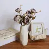 Jarrón de Cerámica Morado Rosa Simulado, Estilo Minimalista Moderno, Lujo Ligero, Adorno de Decoración de Oficina en Casa de Gama Alta
