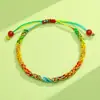 Pulsera tejida a mano de colores del Festival del Bote del Dragón, Pulsera de hilo de cinco colores, Pulsera tejida a mano tradicional para bebé de hilo de cinco colores