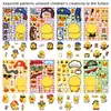 8 Pegatinas de Rompecabezas de Patitos Amarillos, Lindas Pegatinas de Cambiar Caras para Hacer Caras, Pegatinas de Dibujos Animados Impermeables para Manualidades