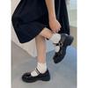 Nuevo Vestido JK Vintage Japonés 2023 Zapatos Mary Jane Estilo Británico Zapatos Pequeños de Cuero para Mujer Primavera y Otoño Talla Grande 4142