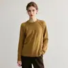 Suéter de Cachemir 100% Puro de Alta Gama, Holgado y Relajado, con Cuello Redondo y Sensación Relajada, Nuevo Suéter de Punto para Mujer para Otoño e Invierno 2025