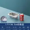 Boles rectangulares de acero inoxidable para servir con tapas, recipientes comerciales para porciones, bandejas para servir, cajas para condimentos