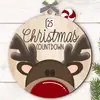 Decoração de Natal Personalizada Transfronteiriça Atividade de Contagem Regressiva de Madeira Enfeites de Árvore de Natal Presentes de Natal Artesanato em Madeira