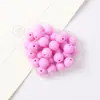 Cuentas Acrílicas de Color Sólido de 6-16 mm, Cuentas de Colores Dulces Macarrón, Cuentas de Colores Mixtos Navideños, Accesorios para Joyería DIY