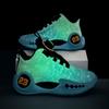 Otoño e Invierno nuevos zapatos luminosos de baloncesto deportivos con hebilla giratoria para niños, tallas grandes transfronterizas, para hombres y mujeres, mismos zapatos para correr transpirables, moda