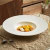 Prato Fundo Sopa Borda Larga Ponto de Contas Chuva de Meteoros, Prato Chapéu de Palha High-End, Prato de Salada Cerâmico, Prato Fundo, Prato para Comida Ocidental, Louça de Hotel