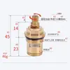 Núcleo de Válvula de Grifo Resistente al Calor de Cobre Específico de la Marca Reparación Rápida de Grifo Núcleo de Válvula Cerámica Apertura Rápida Doble Salida Caliente y Fría 52 Piezas de Núcleo de Válvula