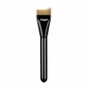 Brocha Plana Negra en Forma de Media Luna para Base, No Absorbe Polvo, Uso Profesional por Maquilladores, Venta al por Mayor de Brochas de Maquillaje Cangzhou
