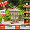 Lámpara de Columna Solar para Exteriores Jardín Lámpara para Valla Comunitaria Lámpara de Columna para Puerta de Patio de Villa Lámpara de Jardín