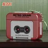 Nuevo Mini Grabador Retro Regalo para Pareja Llavero Divertida Caja de Música Colgante Adorno Que Puede Grabar
