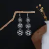 Pendientes Ovalados Estilo Étnico Bohemio Europeo y Americano Transfronterizos para Mujer Retro Atracciones Turísticas Pendientes con Borlas Étnicas