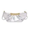 Bolso de mano fruncido para debajo del brazo 2026 nuevo diseño de nicho bolsa de nube retro de un solo hombro bandolera bolso de noche para mujer