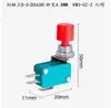 DS438-448 botón pulsador momentáneo auto-reestablecible tapa roja/tapa verde microinterruptor, orificio de montaje 12mm, ancho de pata 4.8 6.3